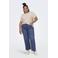 ONLY CARMAKOMA high waist wide leg jeans medium blue denim