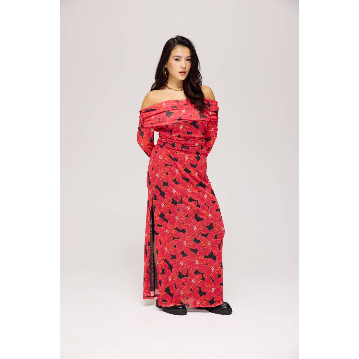 HARPER & YVE maxi rok rood