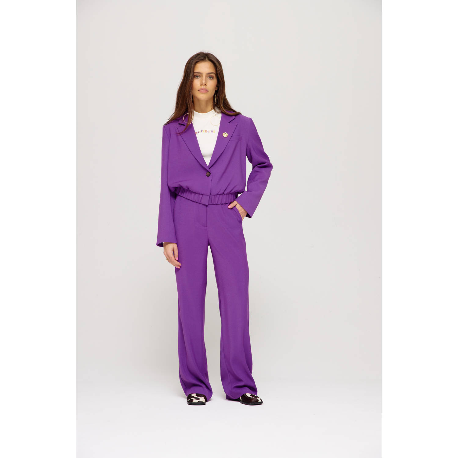 Harper & Yve Frederique-Pa Stijlvolle Broek Purple Dames