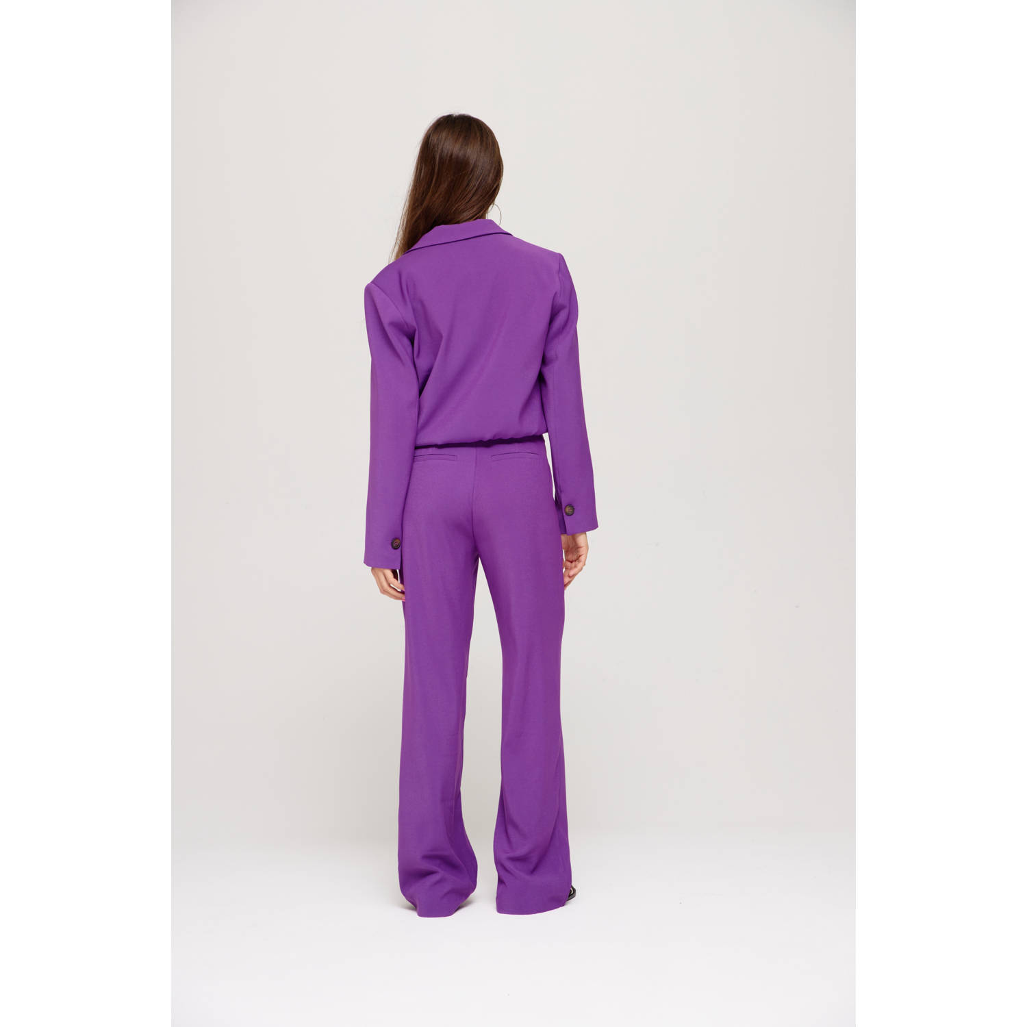 HARPER & YVE straight regular waist broek violet