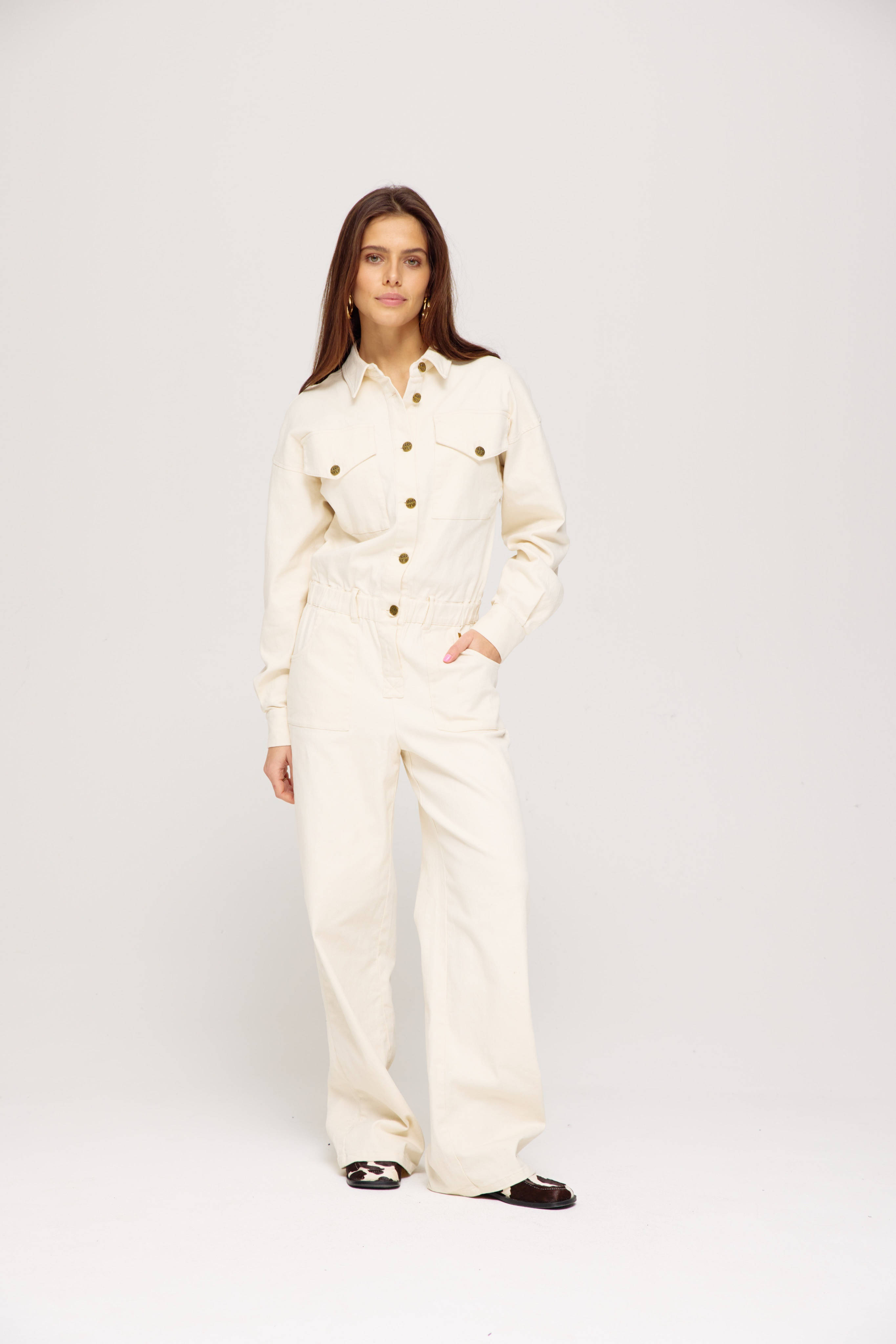 Josh V - CHANA wide leg jumpsuit - dark navy