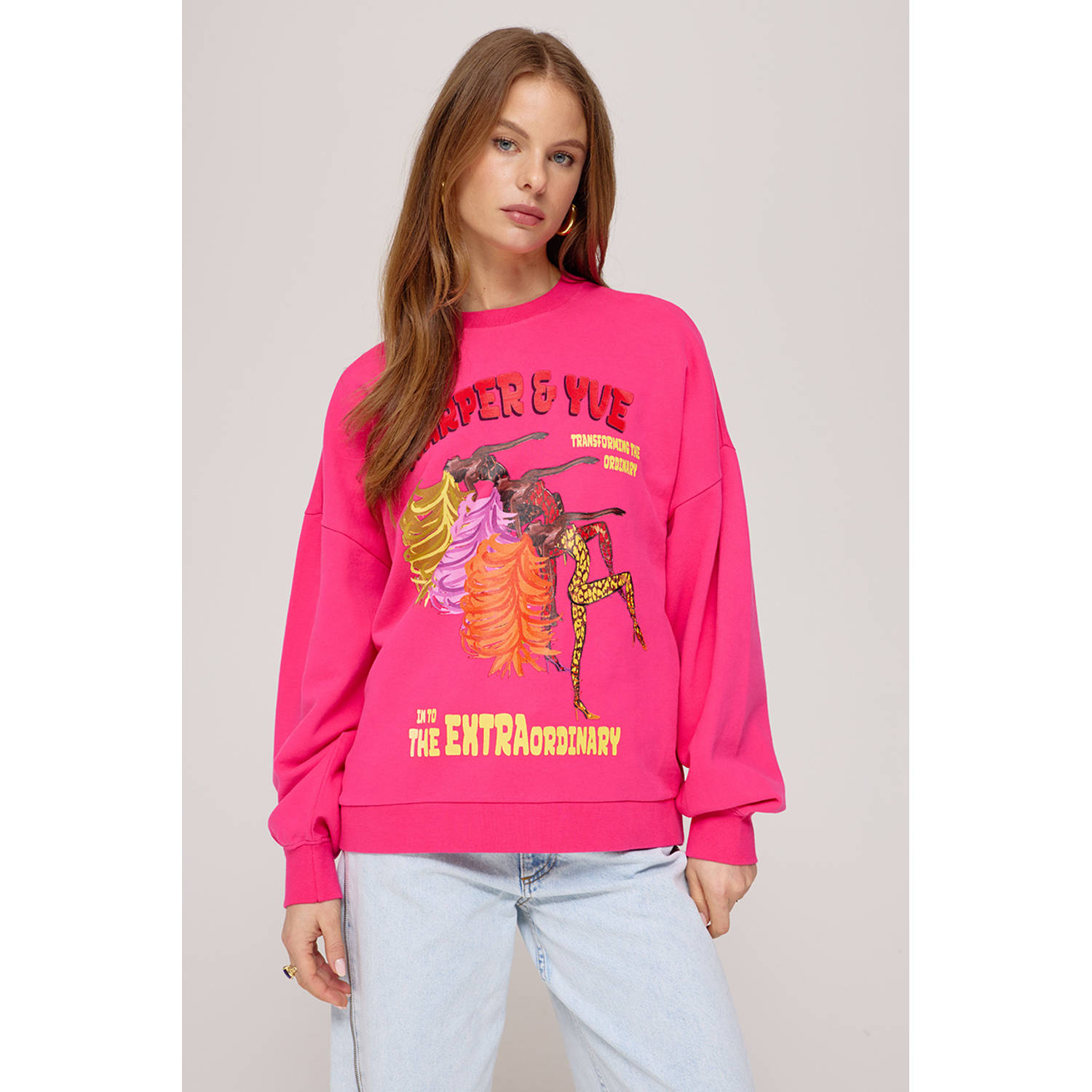 Harper & Yve Extraordinary-Sw Sweatshirt voor vrouwen Pink Dames