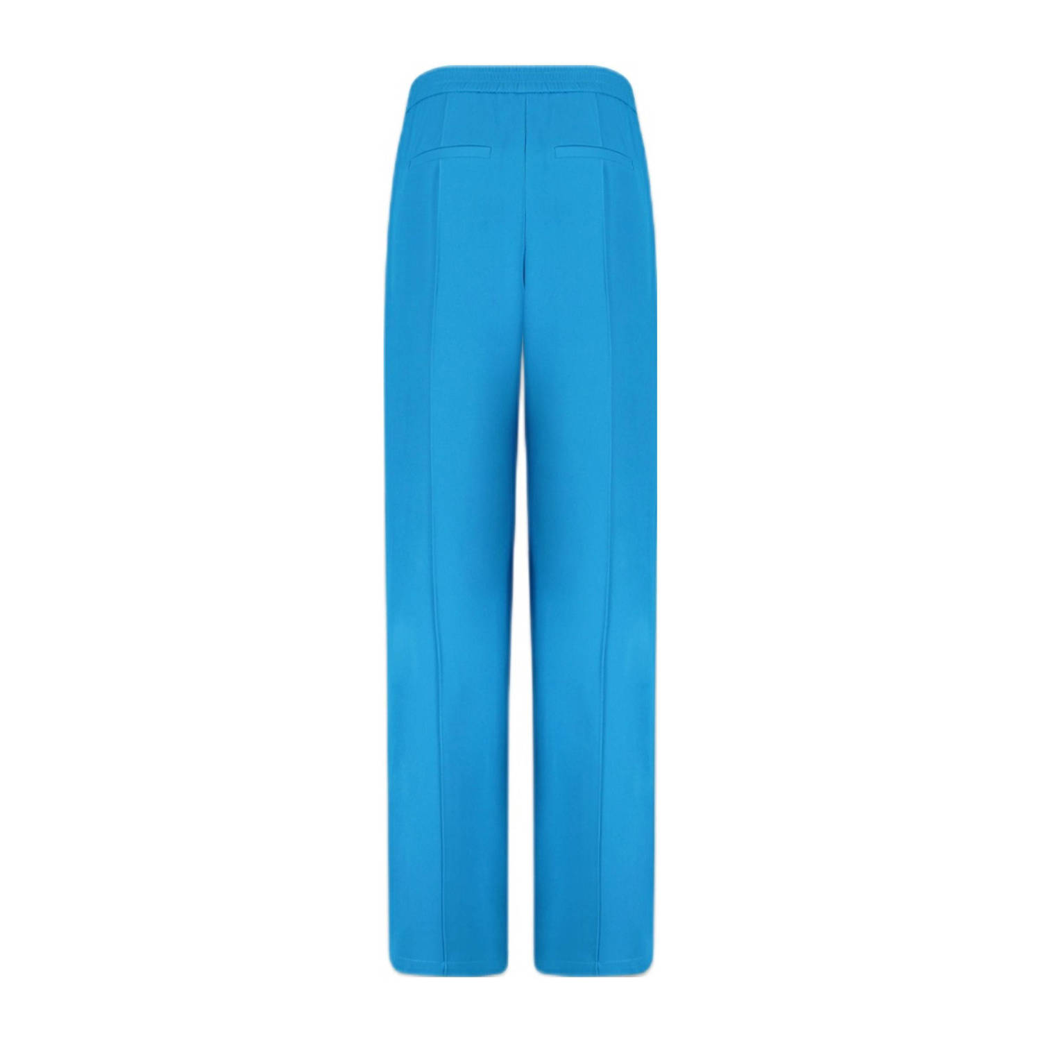 HARPER & YVE wide leg regular waist broek blauw