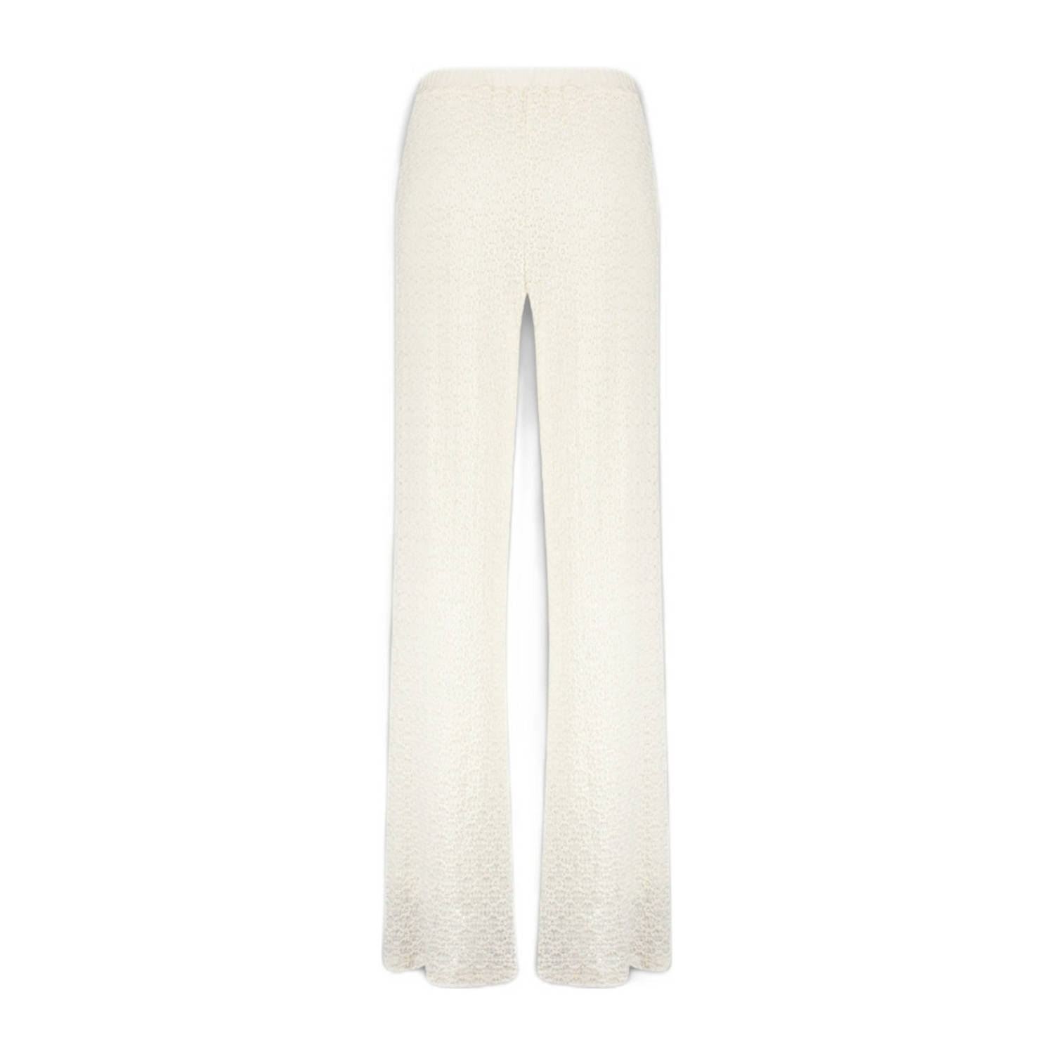 HARPER & YVE wide leg regular waist broek ecru