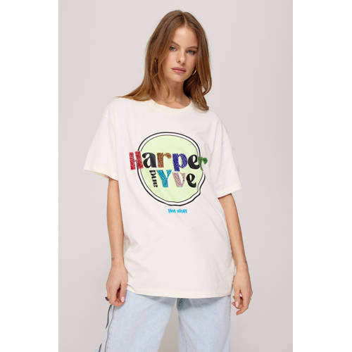 HARPER & YVE T-shirt ecru afbeelding