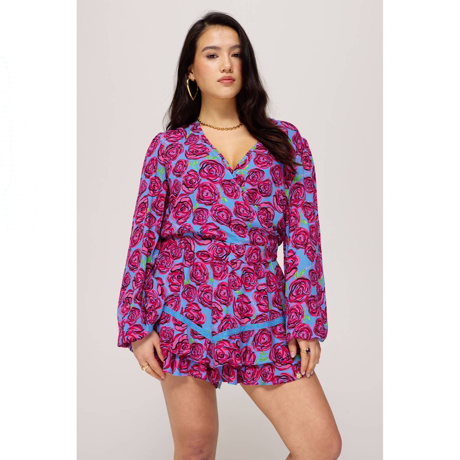 HARPER & YVE Dames Blouses Flora-ls Roze