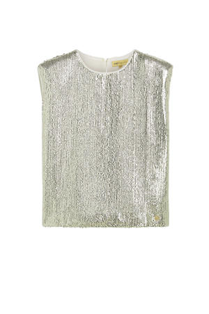 glitter top goud met pailletten