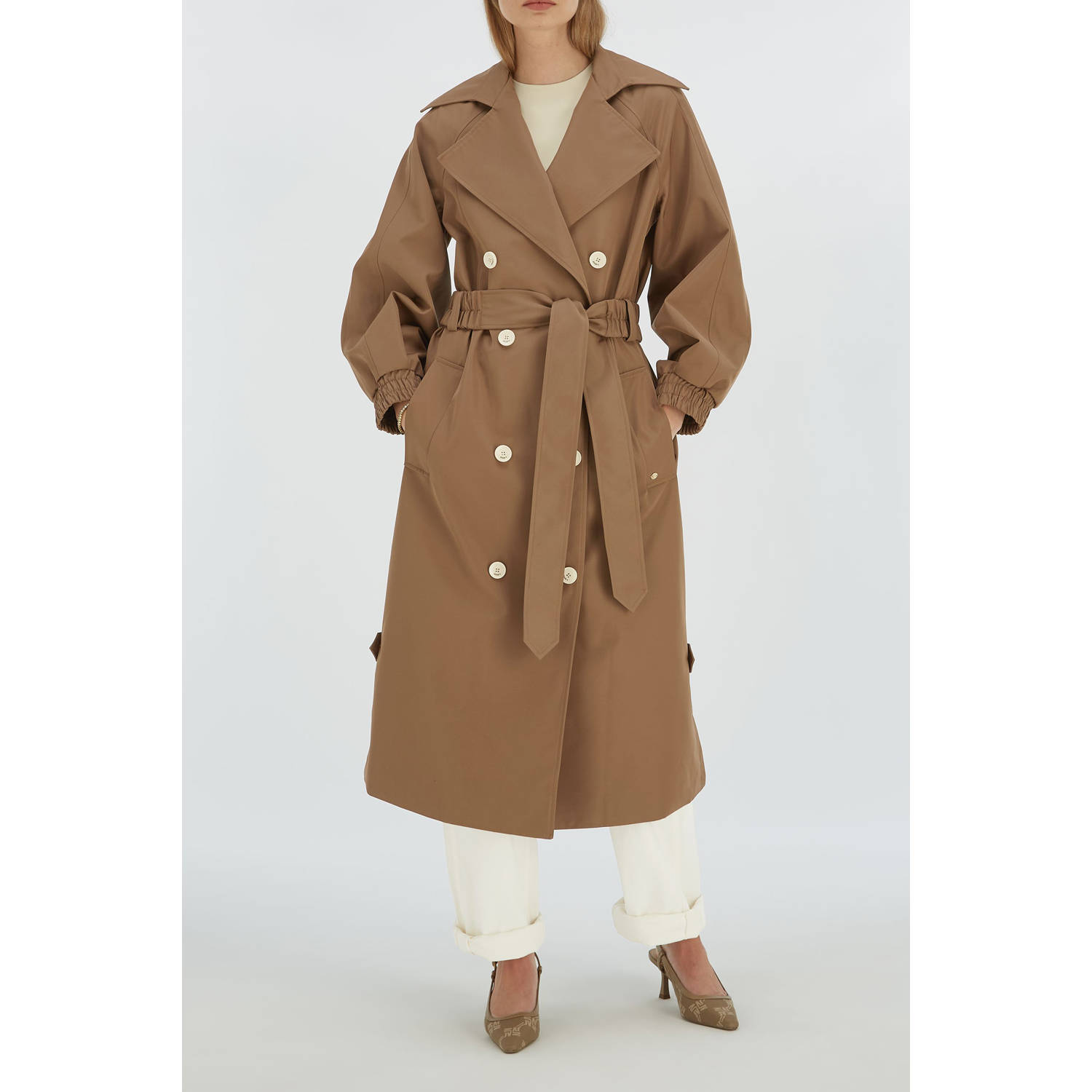 JOSH V trenchcoat bruin