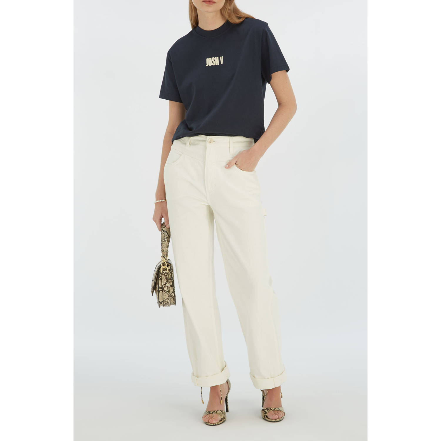 JOSH V Dames Tops & T-shirts Roxy Iconic Zwart