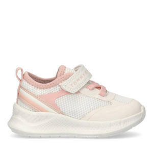 chunky sneakers wit/lichtroze