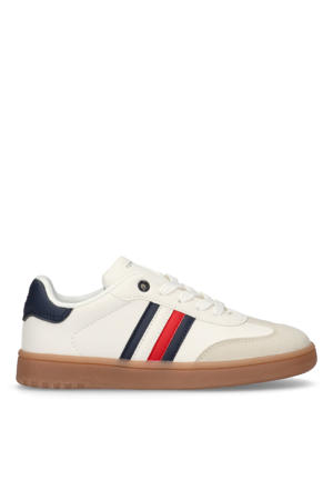sneakers ecru/blauw/rood