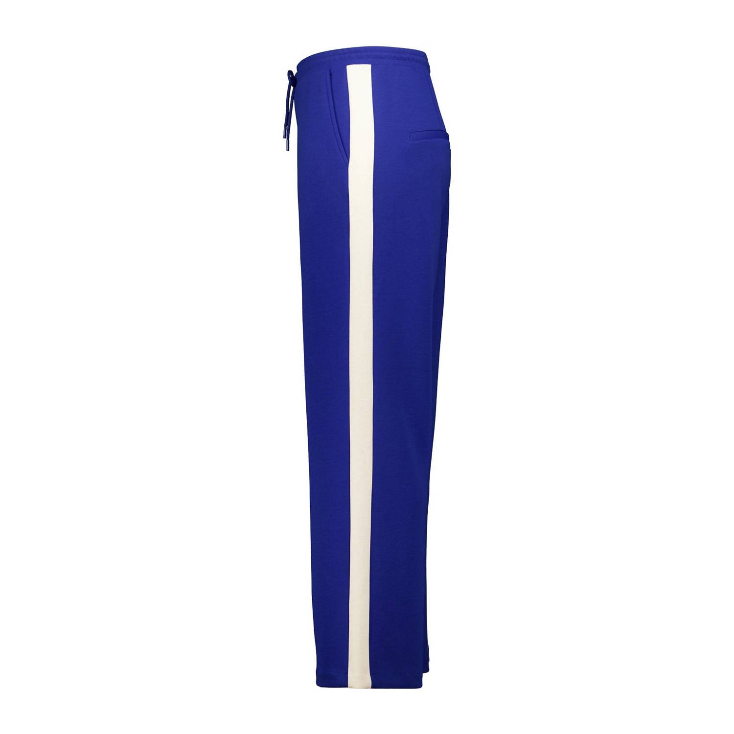 MS Mode wide leg high waist broek blauw