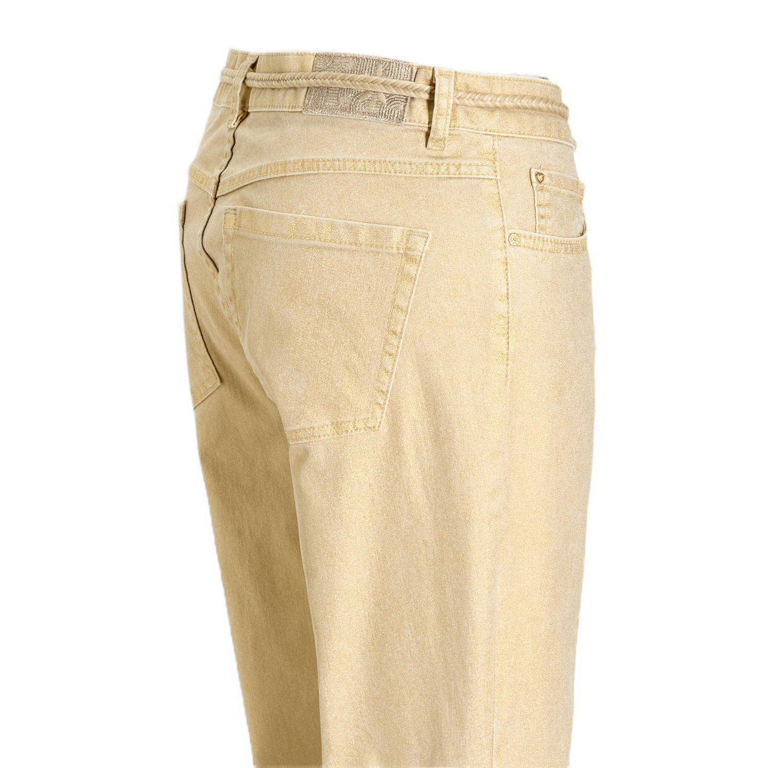 Para Mi high waist casual broek zand