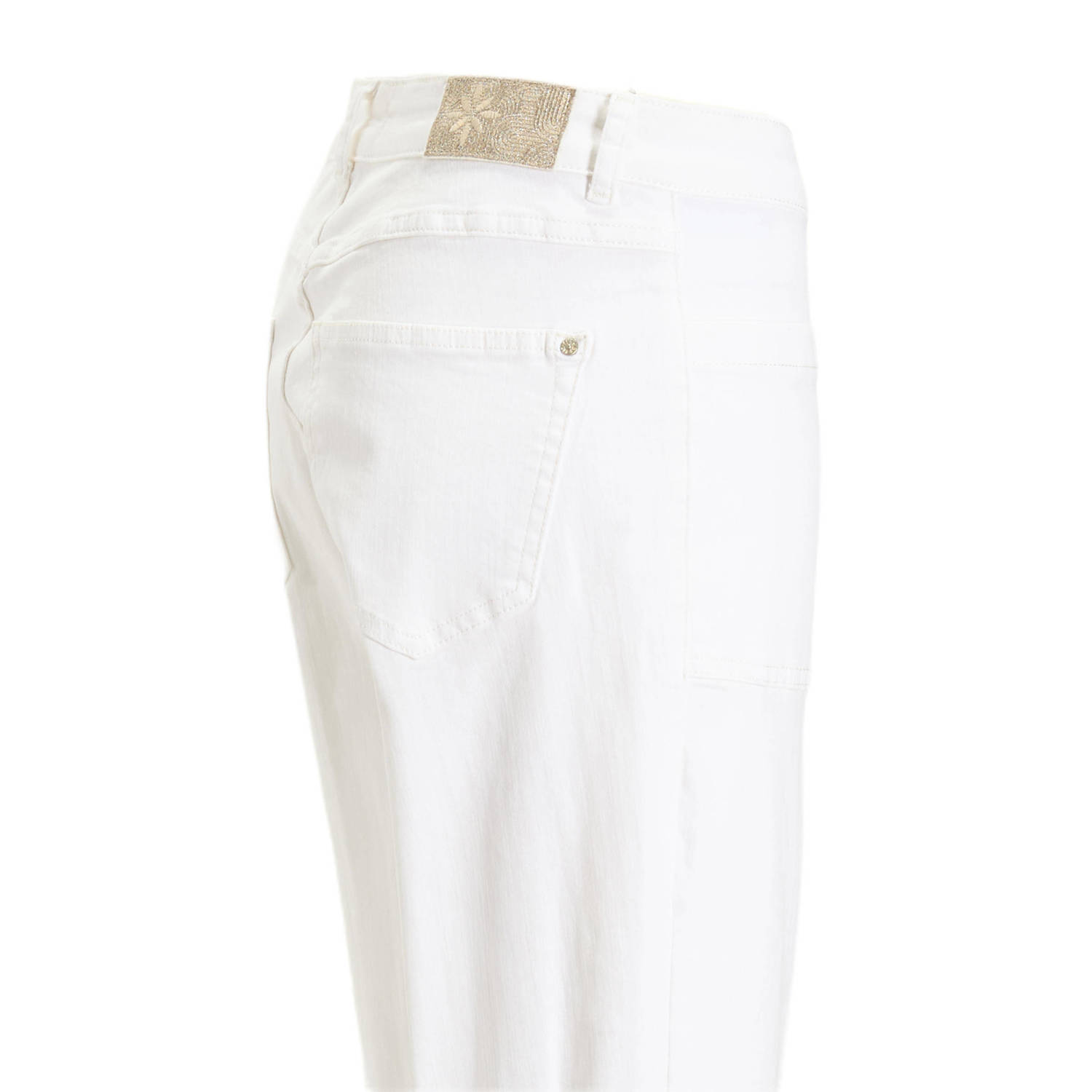 Para Mi wide leg high waist broek ecru