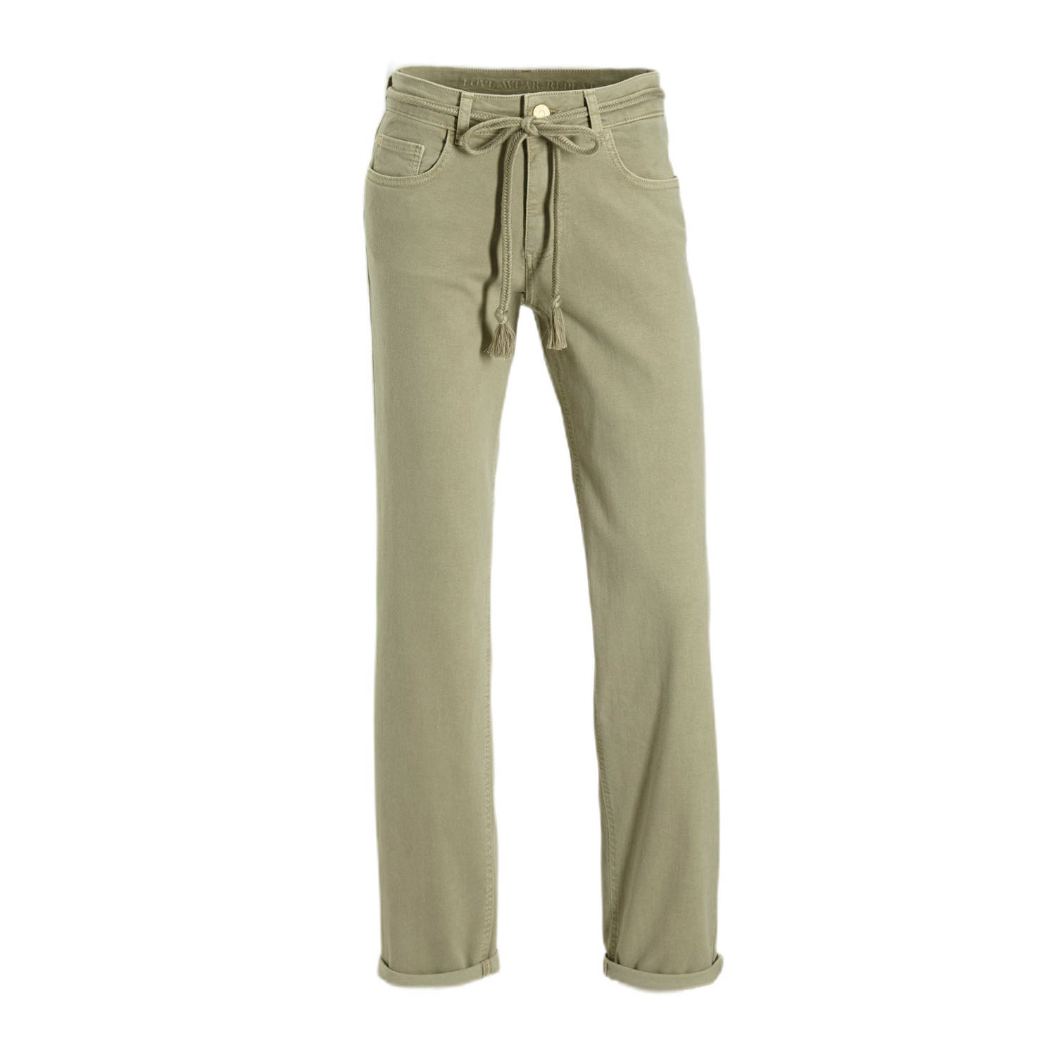 Para Mi high waist broek kaki