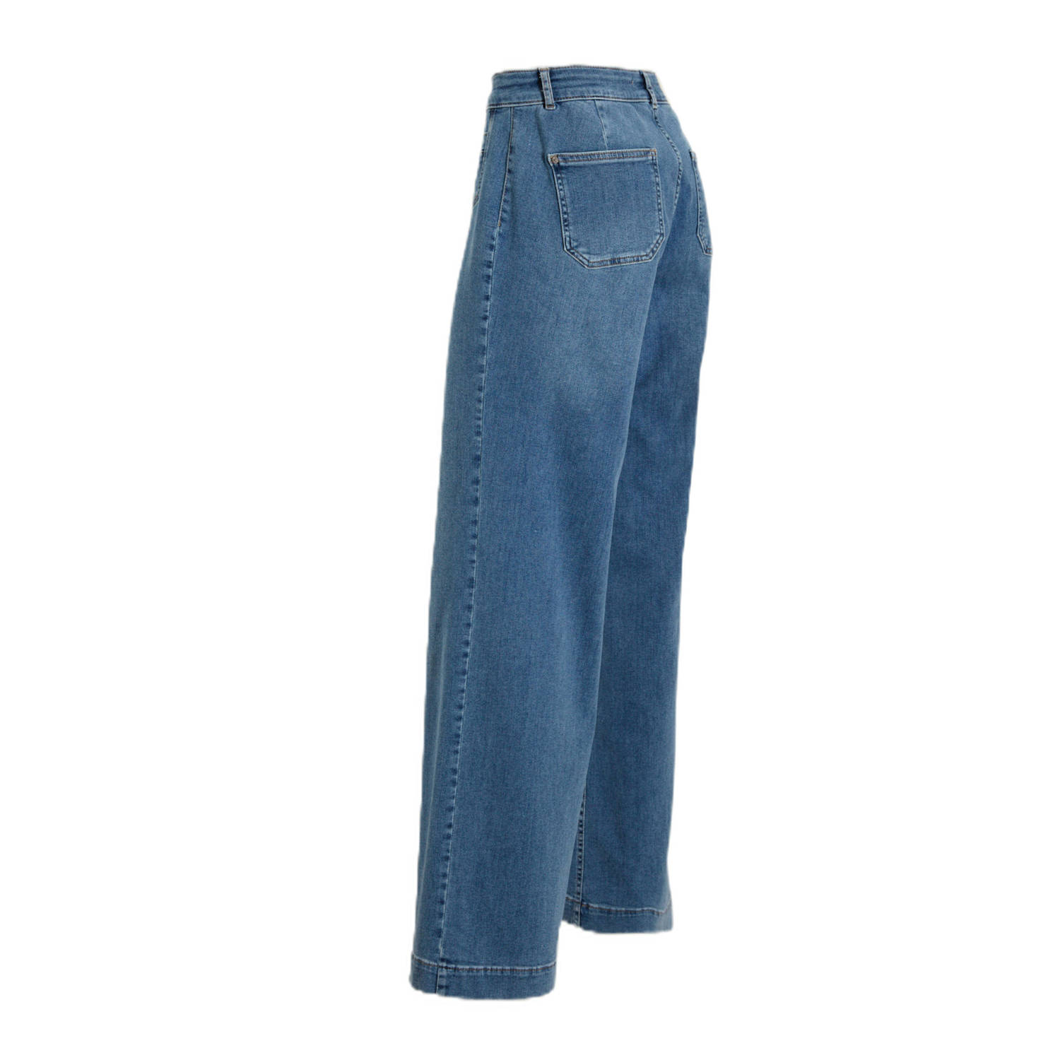 Para Mi high waist wide leg jeans medium blue denim