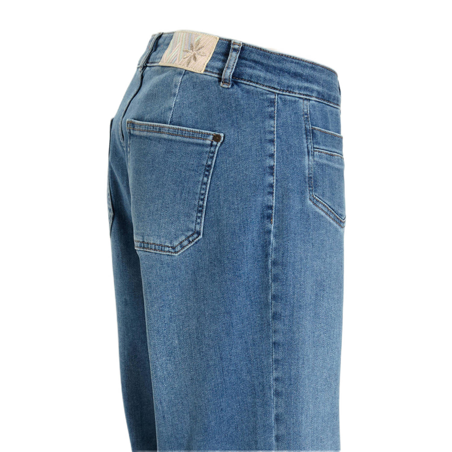 Para Mi high waist wide leg jeans medium blue denim