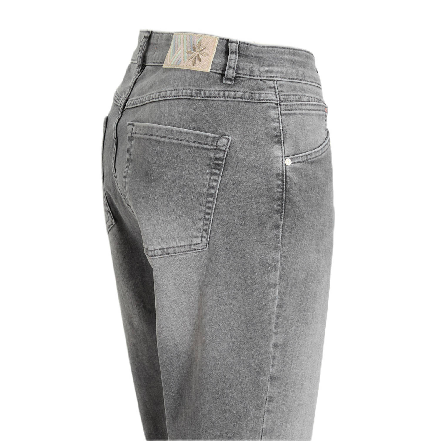 Para Mi high waist slim fit jeans grey denim