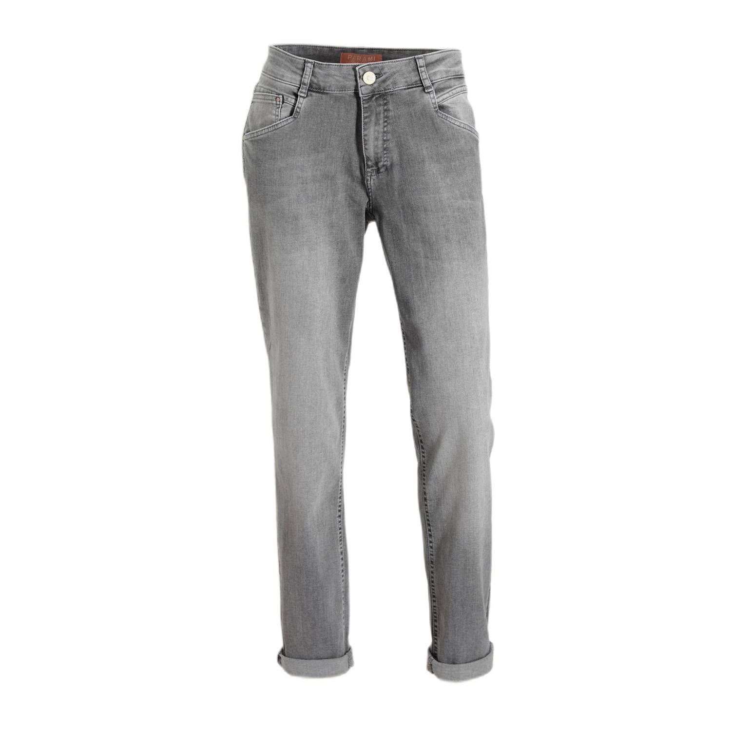 Para Mi high waist slim fit jeans grey denim