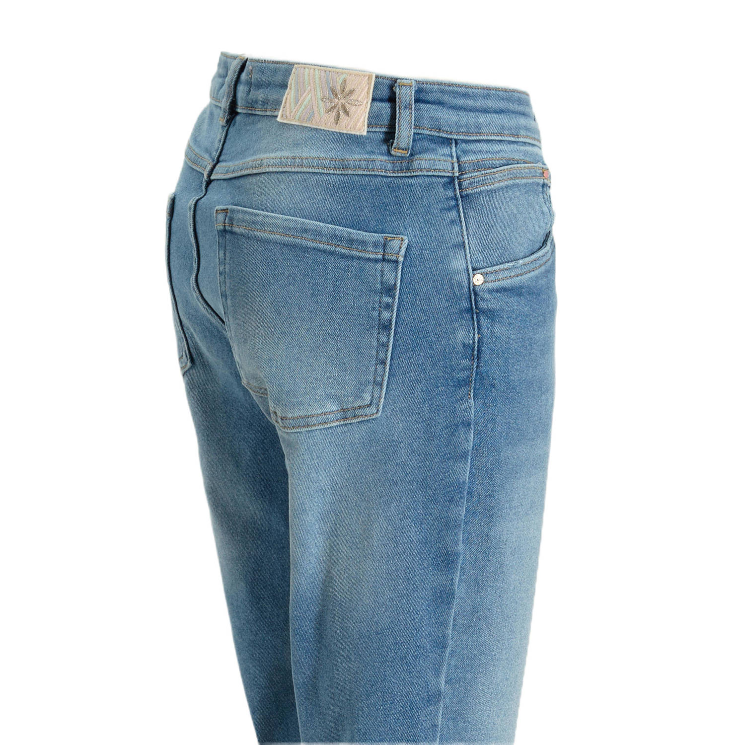 Para Mi high waist slim fit jeans light blue denim