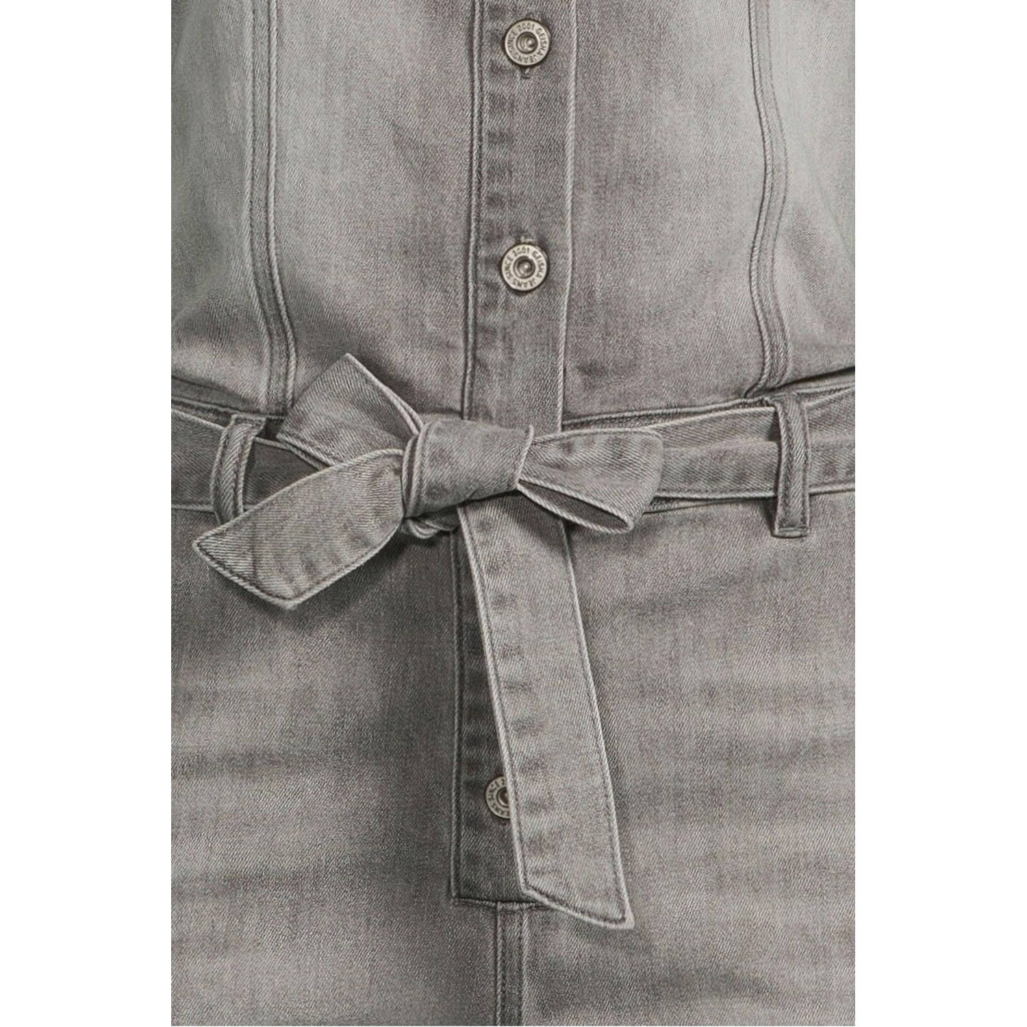 Geisha denim straight jumpsuit grey denim