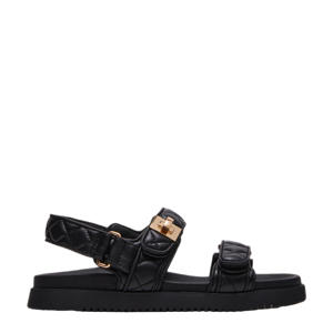 leren sandalen zwart