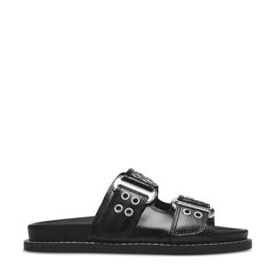 Agent  lak slippers zwart
