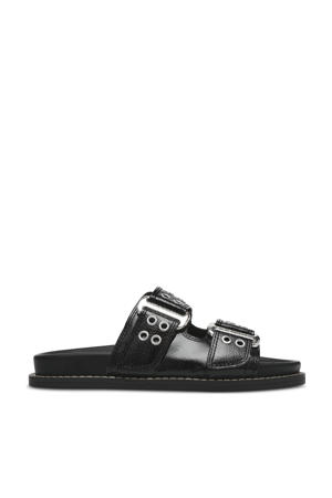 Agent  lak slippers zwart