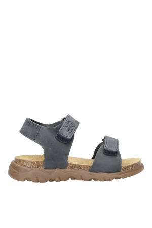 leren sandalen donkerblauw