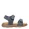Develab leren sandalen donkerblauw