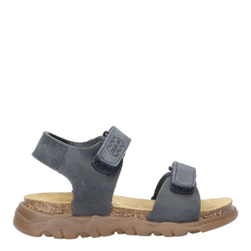 Develab leren sandalen donkerblauw afbeelding