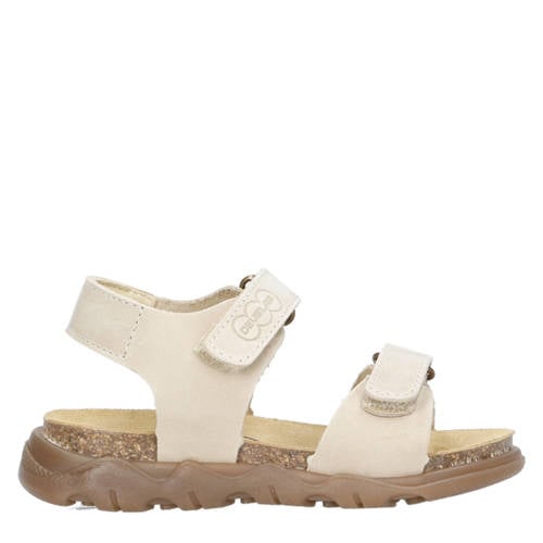 Develab leren sandalen ecru afbeelding