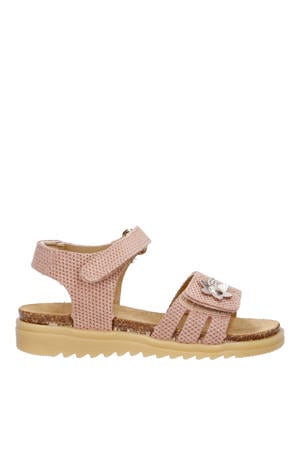 leren sandalen roze