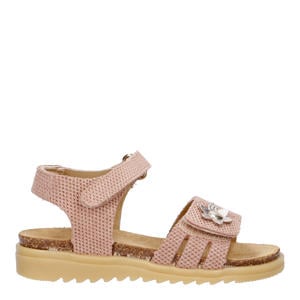 leren sandalen roze