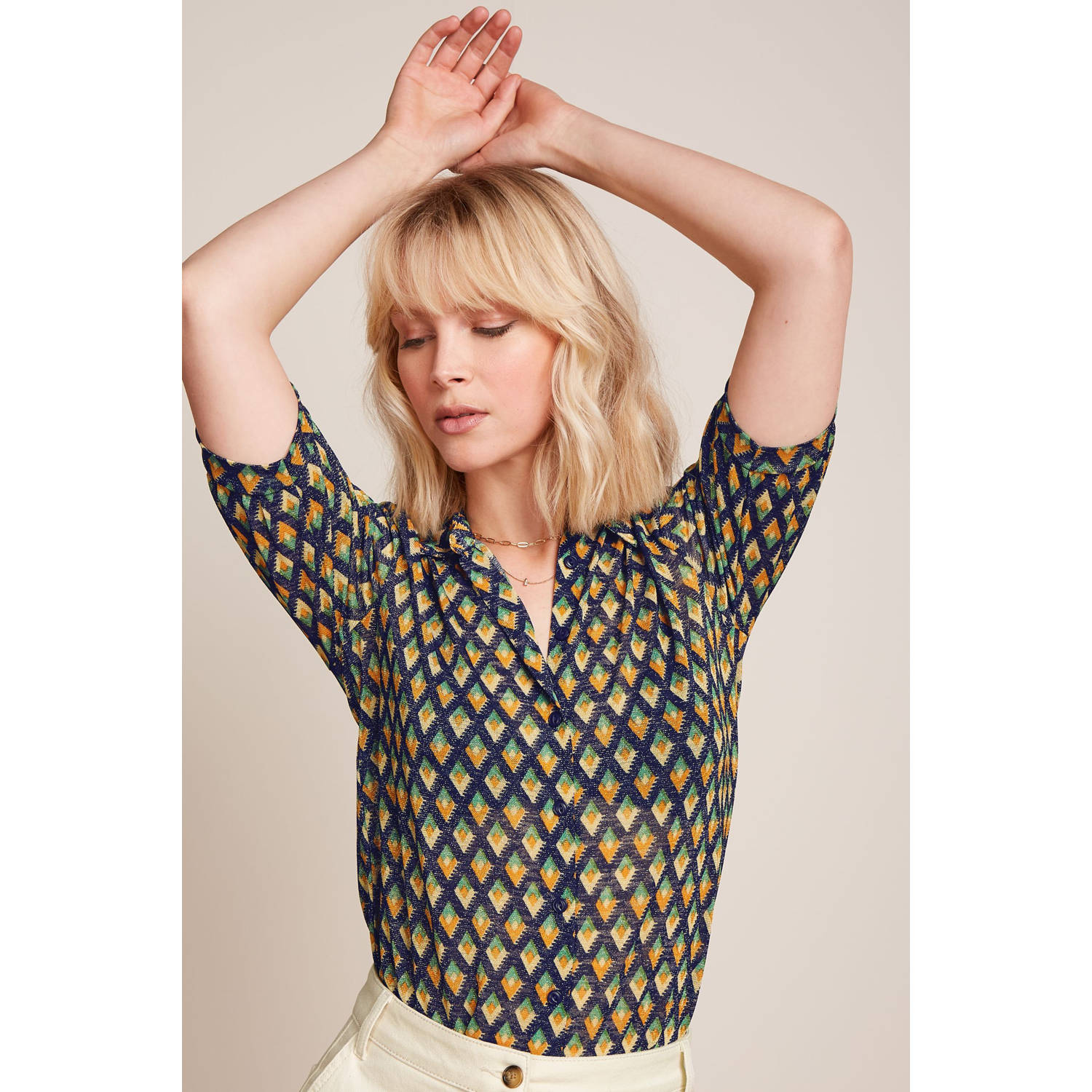 King Louie blouse blauw