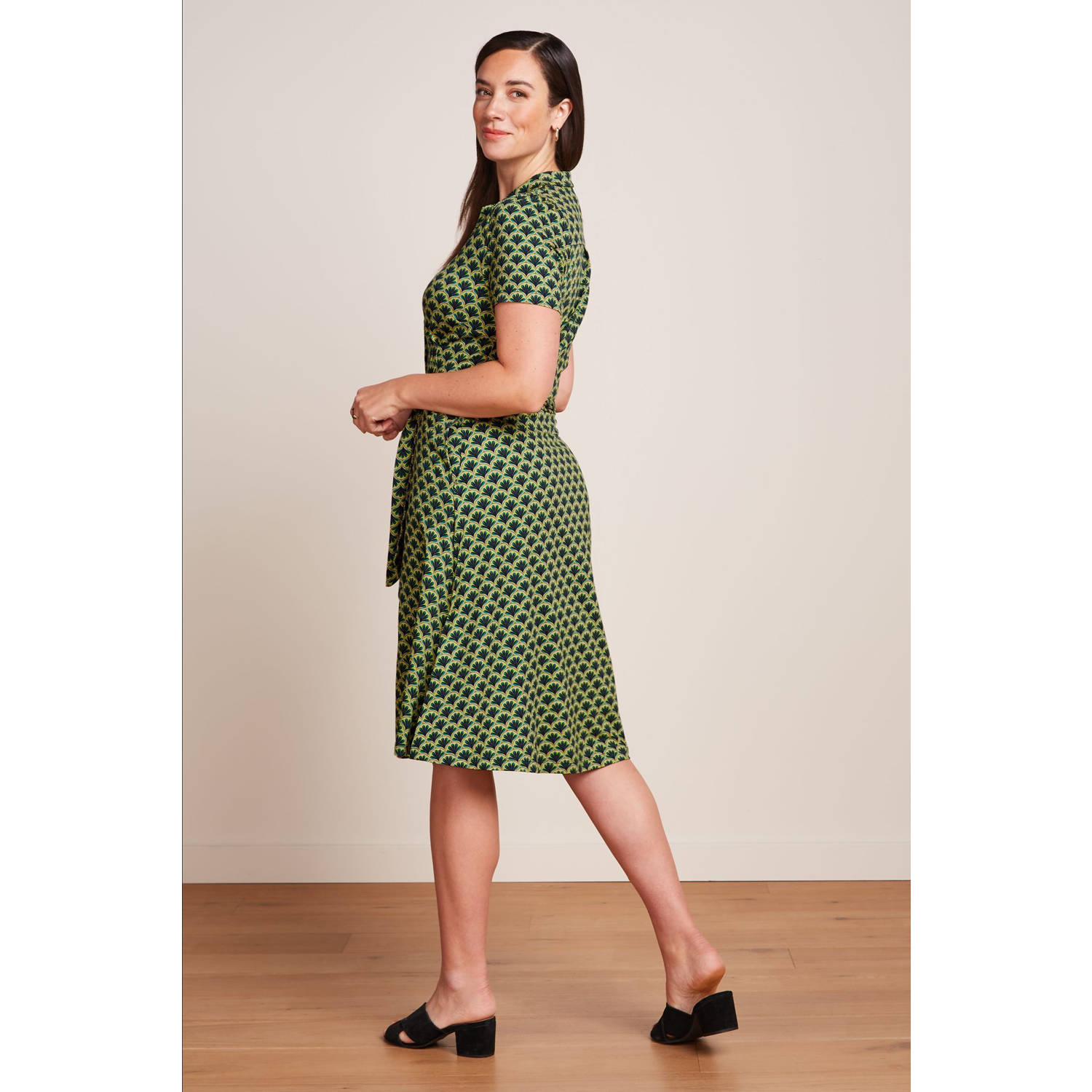 King Louie midi jurk groen