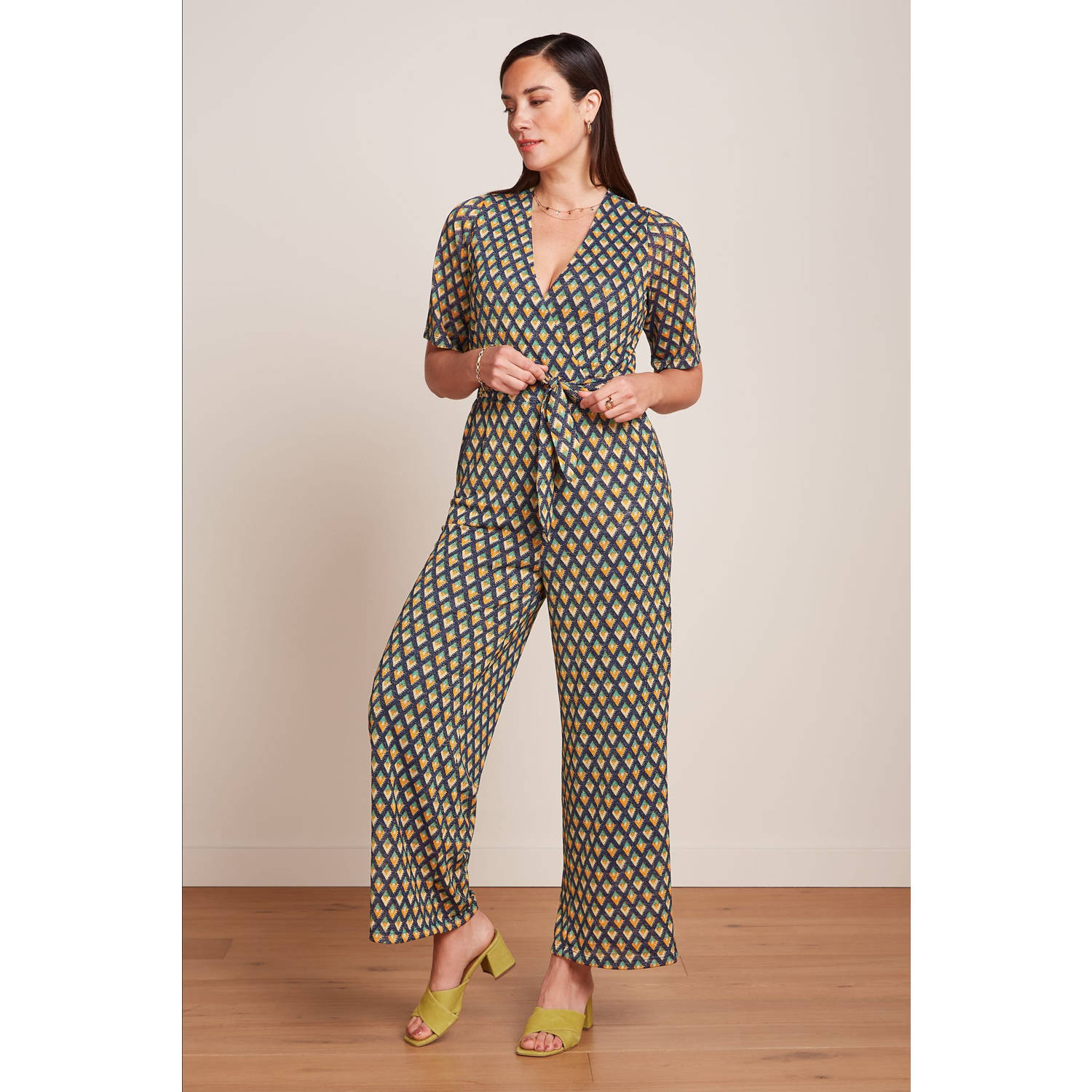 King Louie rechtvallend jumpsuit donkerblauw