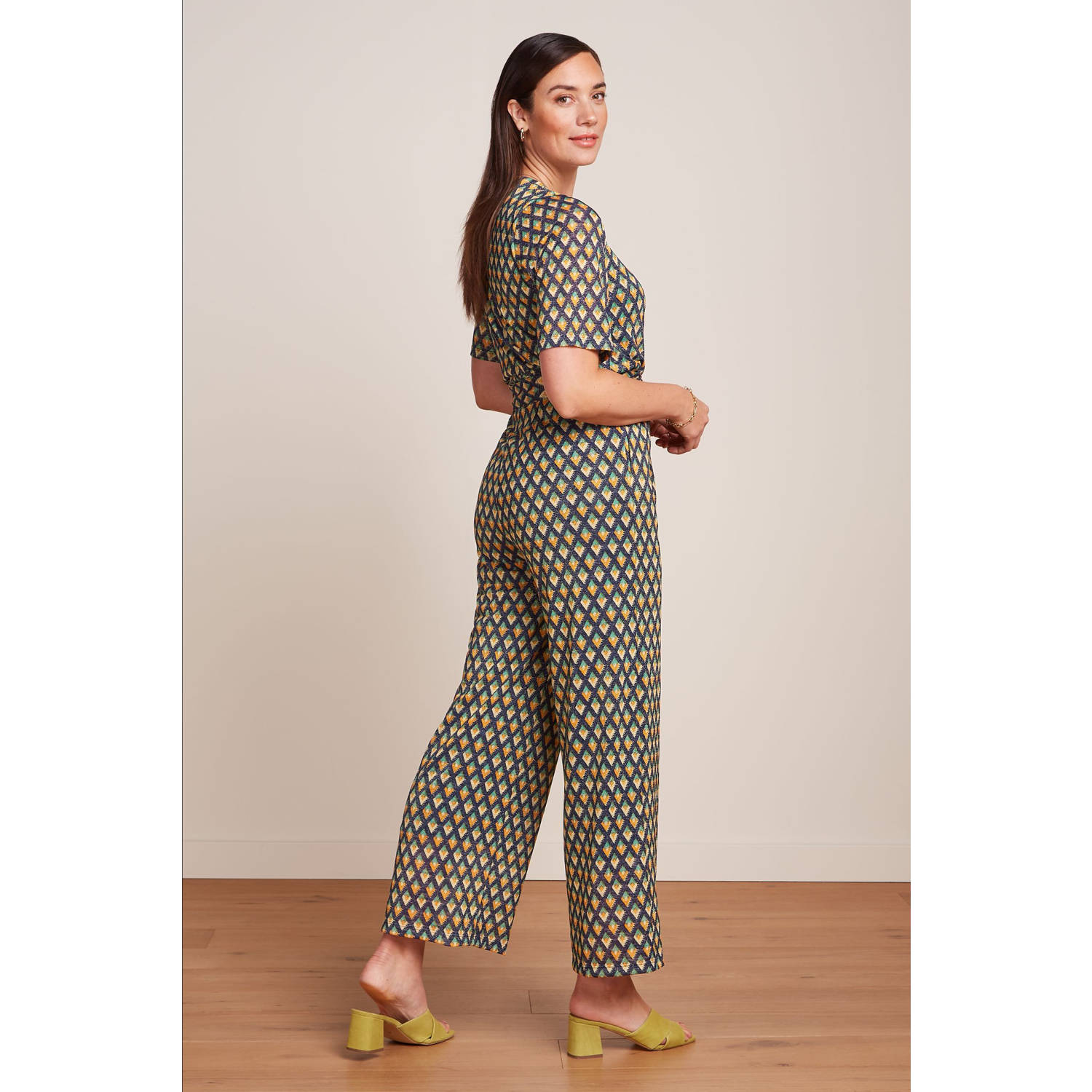 King Louie rechtvallend jumpsuit donkerblauw