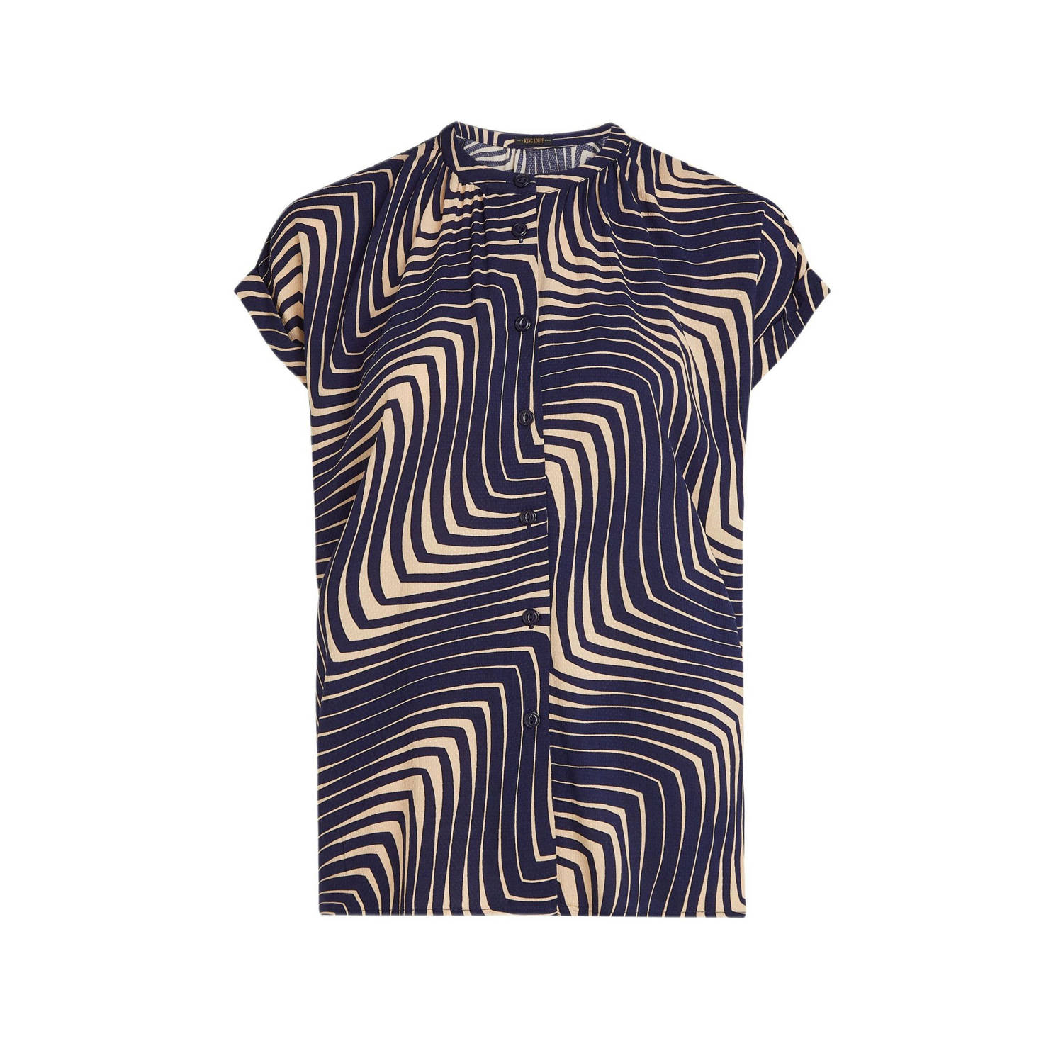 King Louie blouse donkerblauw