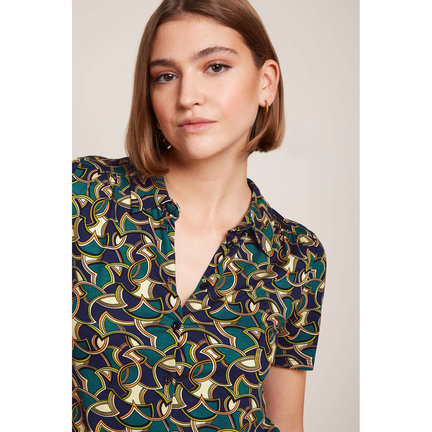 King Louie blouse blauw