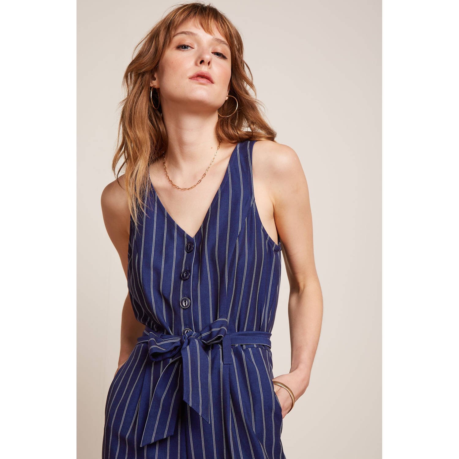 King Louie aansluitend jumpsuit donkerblauw