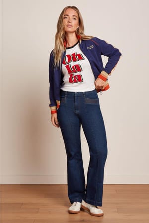 jeans regular waist dark blue denim