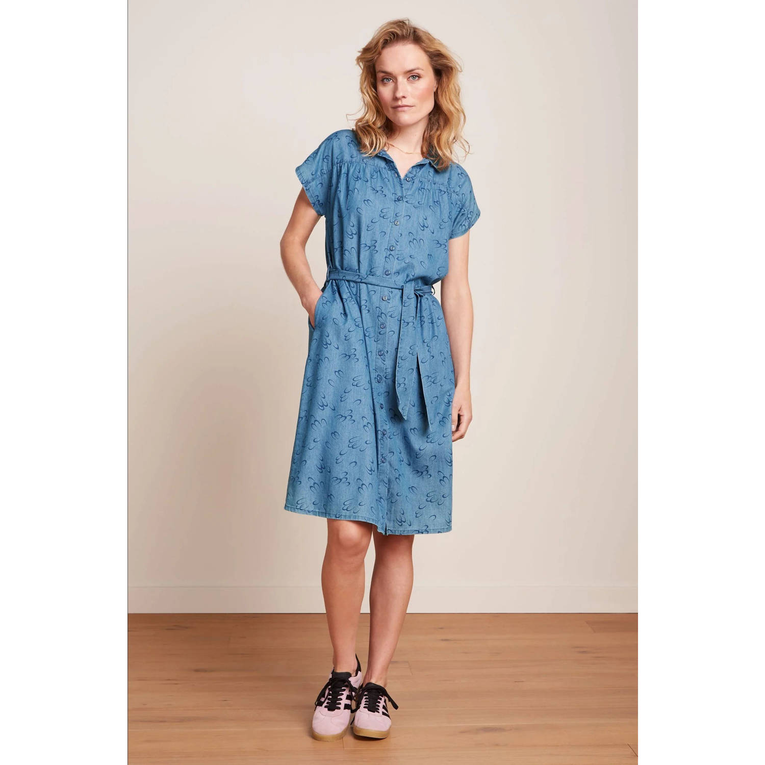 King Louie spijkerjurk medium blue denim