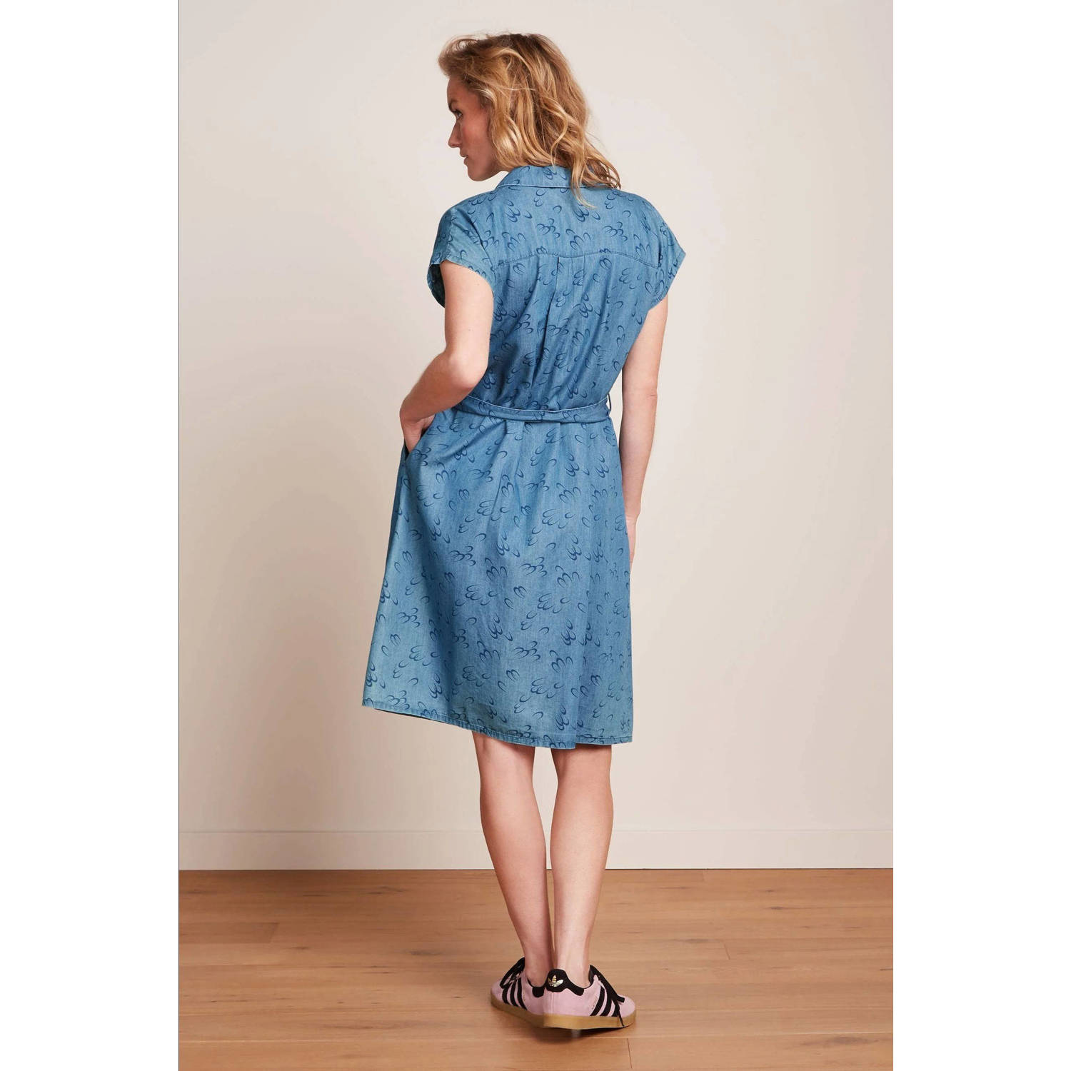 King Louie spijkerjurk medium blue denim