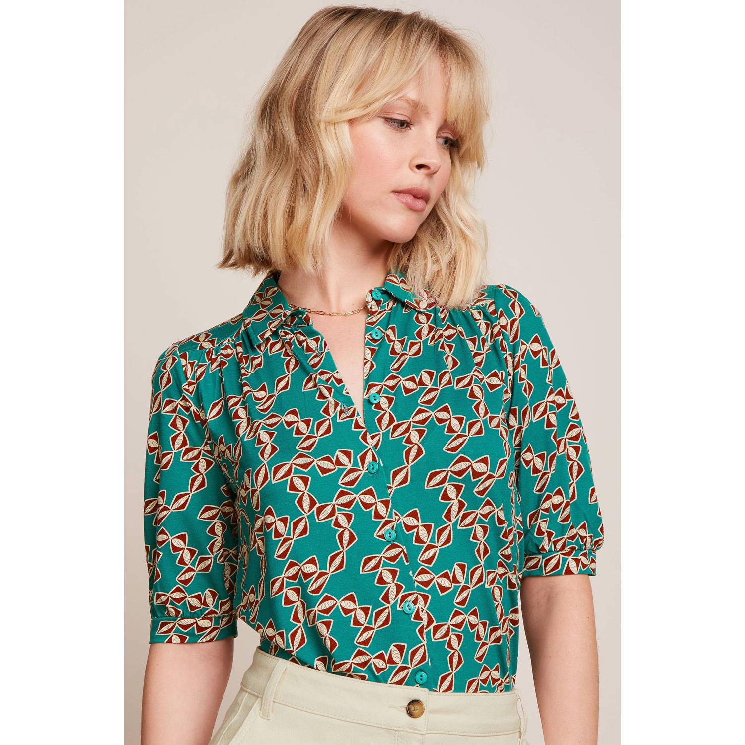 King Louie blouse mintgroen
