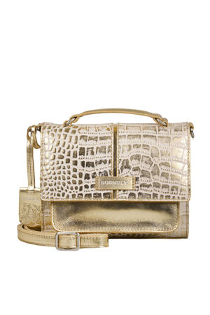 leren crossbody tas Cool Colbie goudkleurig