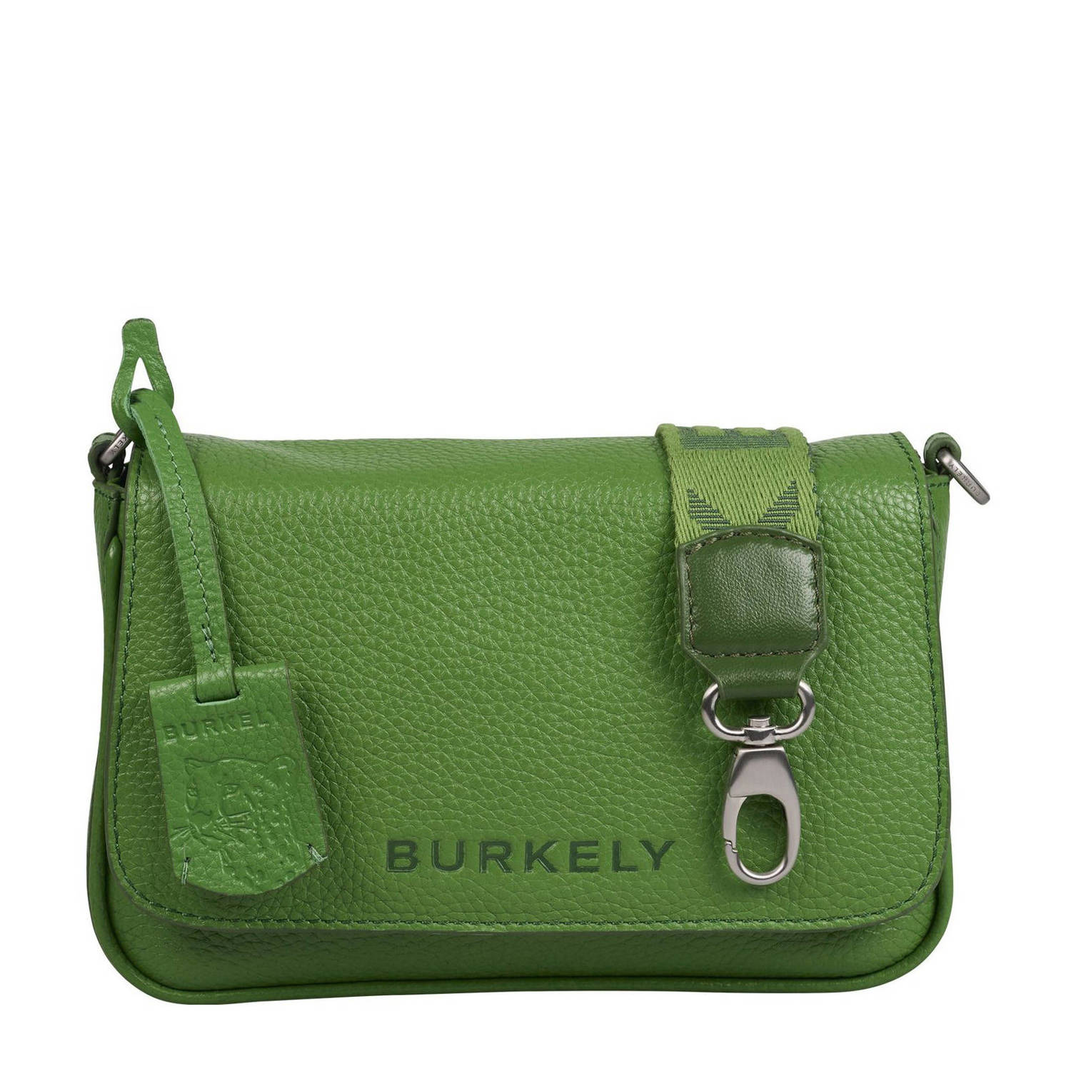 BURKELY leren crossbody tas Always Alyx groen