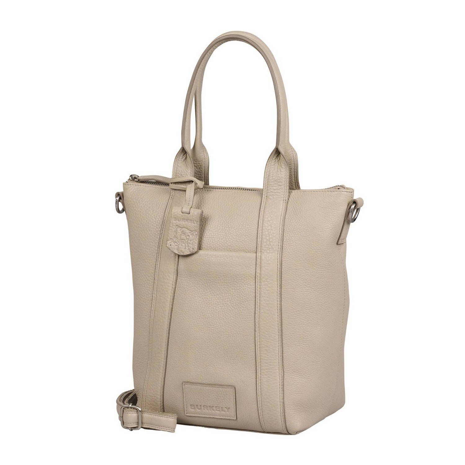 BURKELY leren mini shopper Soft Skylar beige