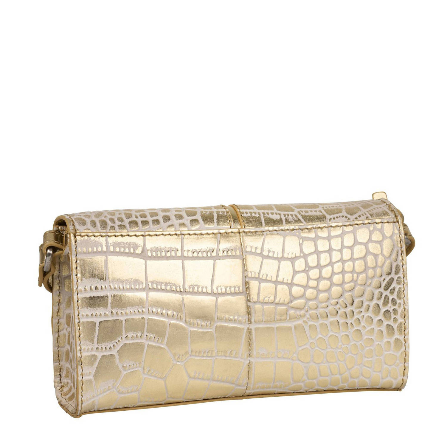 BURKELY leren crossbody tas Cool Colbie goudkleurig