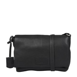 leren crossbody tas Soft Skylar zwart